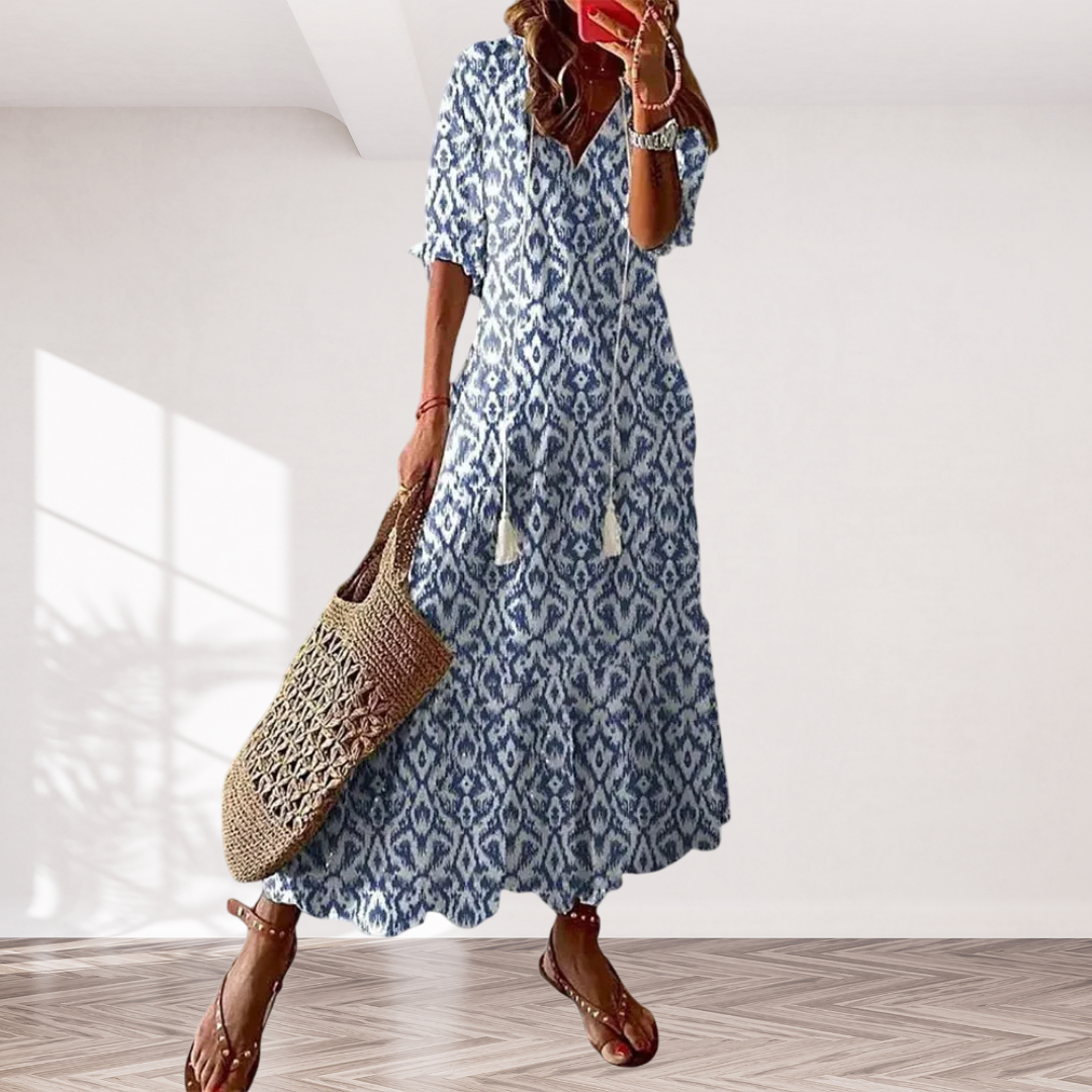 Sofia | Boho Vintage Summer Maxi Dress