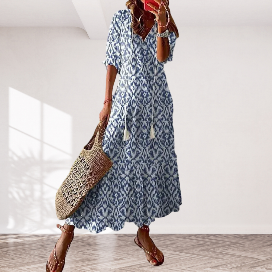 Sofia | Boho Vintage Summer Maxi Dress
