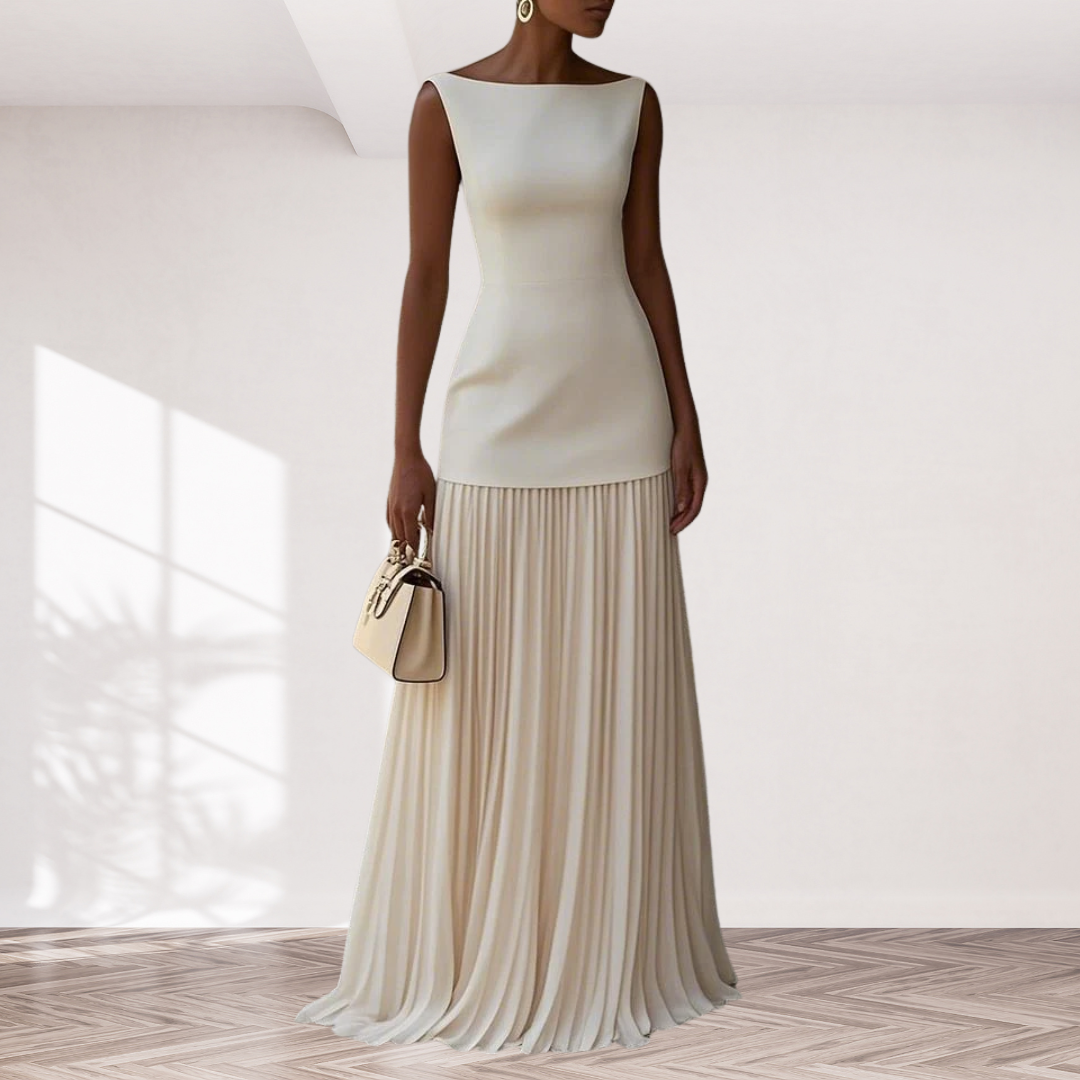 Serena | Pleated Maxi Dress
