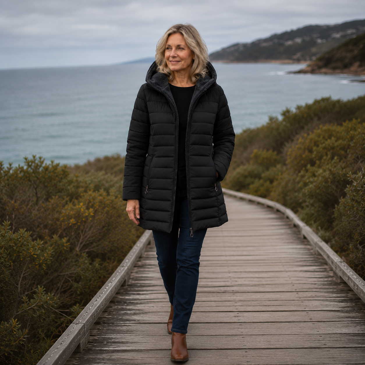 JAMI™ | Quilted A-Line Winter Coat