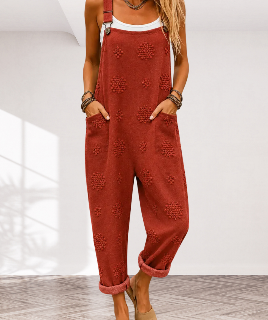 Comfort Overalls Brick Red