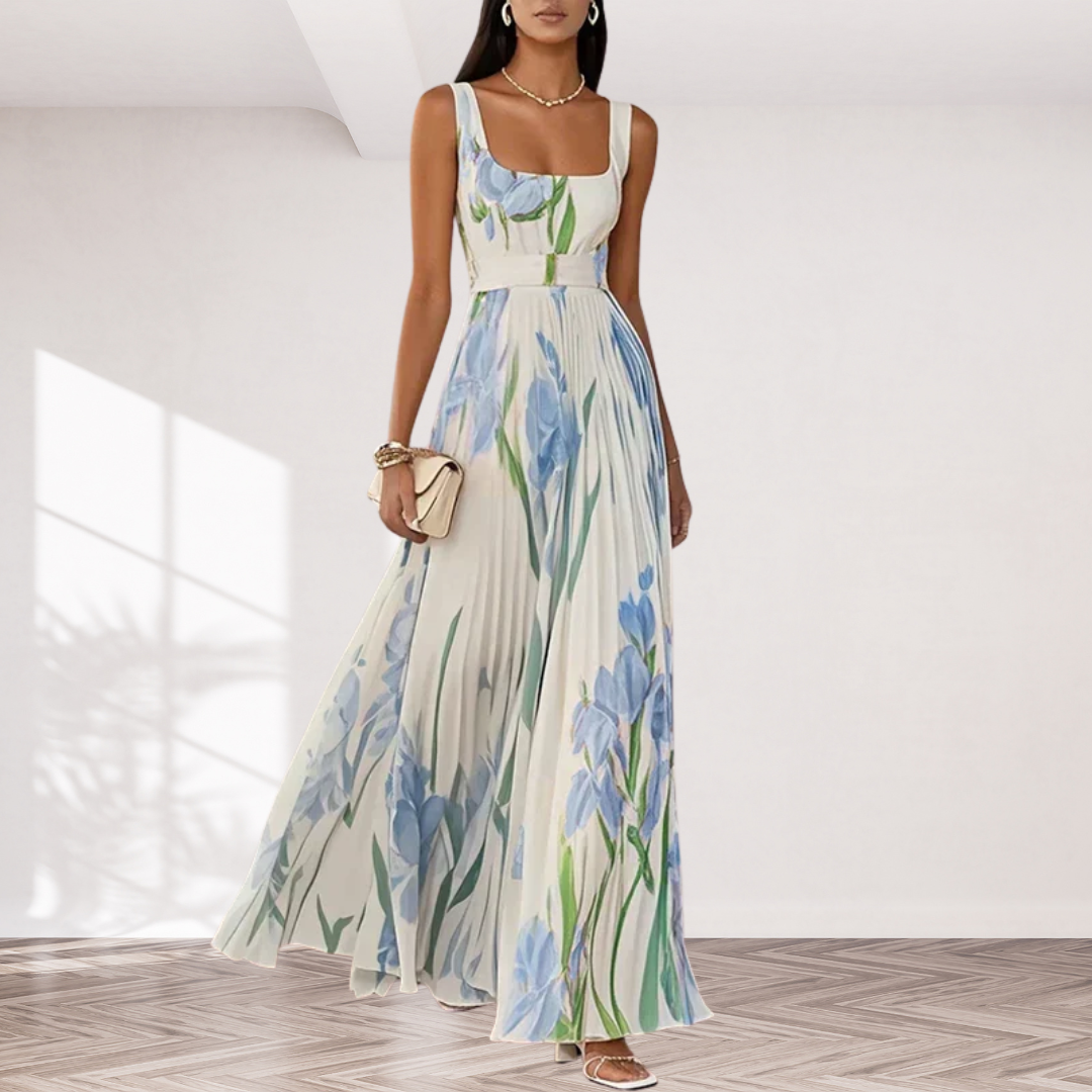 Grace | Floral A-Line Maxi Dress