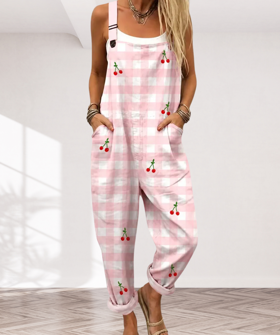 Cherry Picnic Jumpsuit