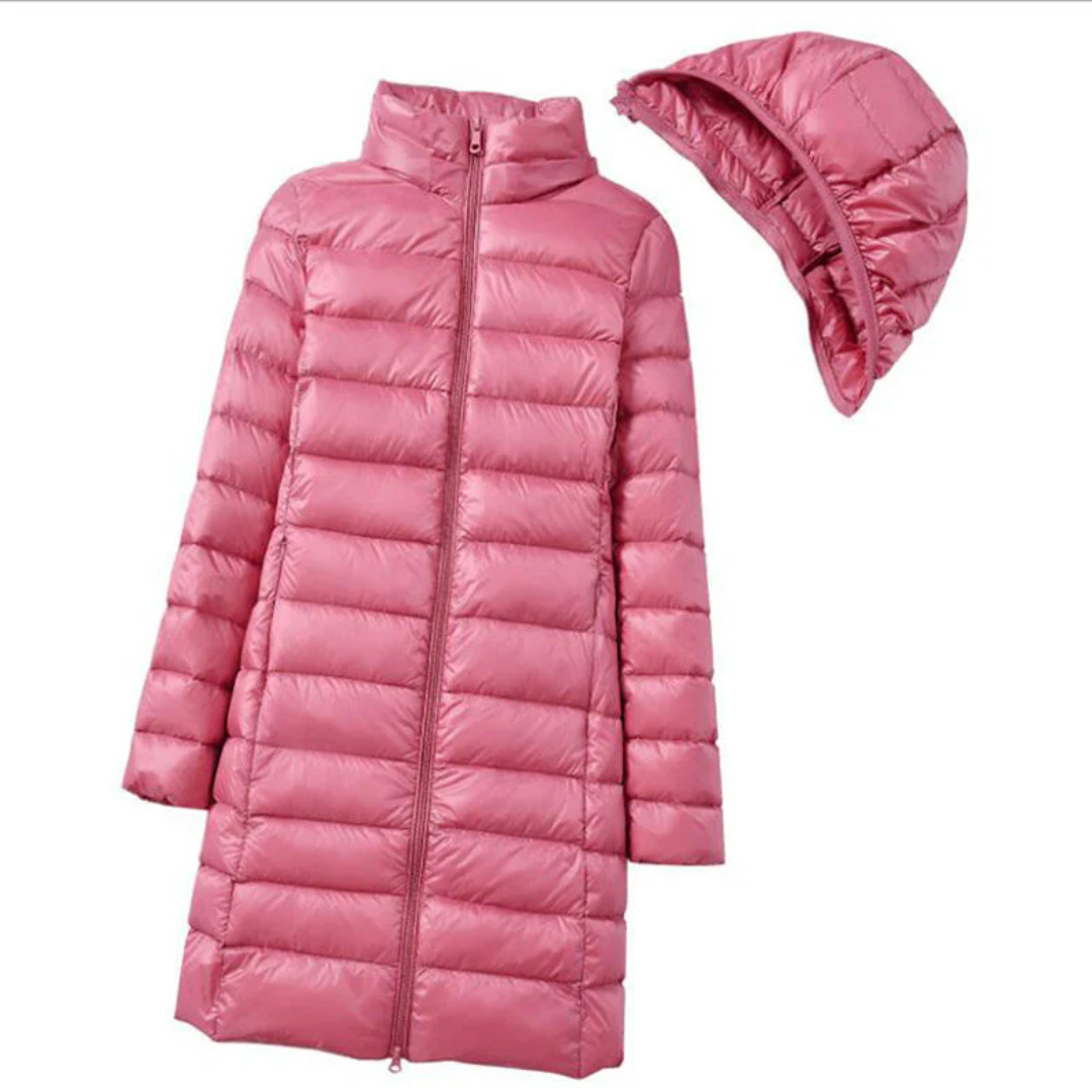 Katie™ Long Ultralight Puff Down Jacket