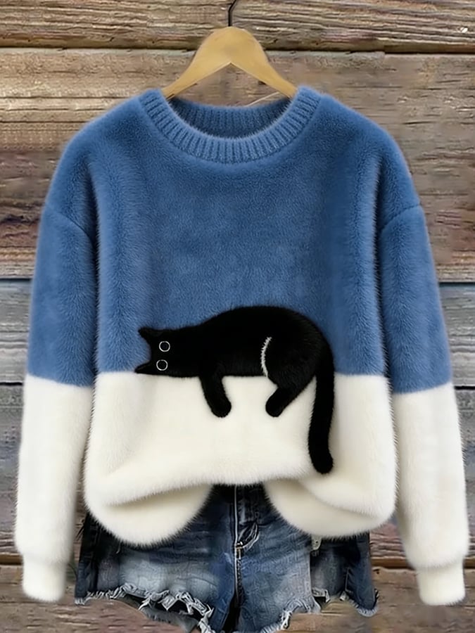 Soft Cat Graphic Jumper