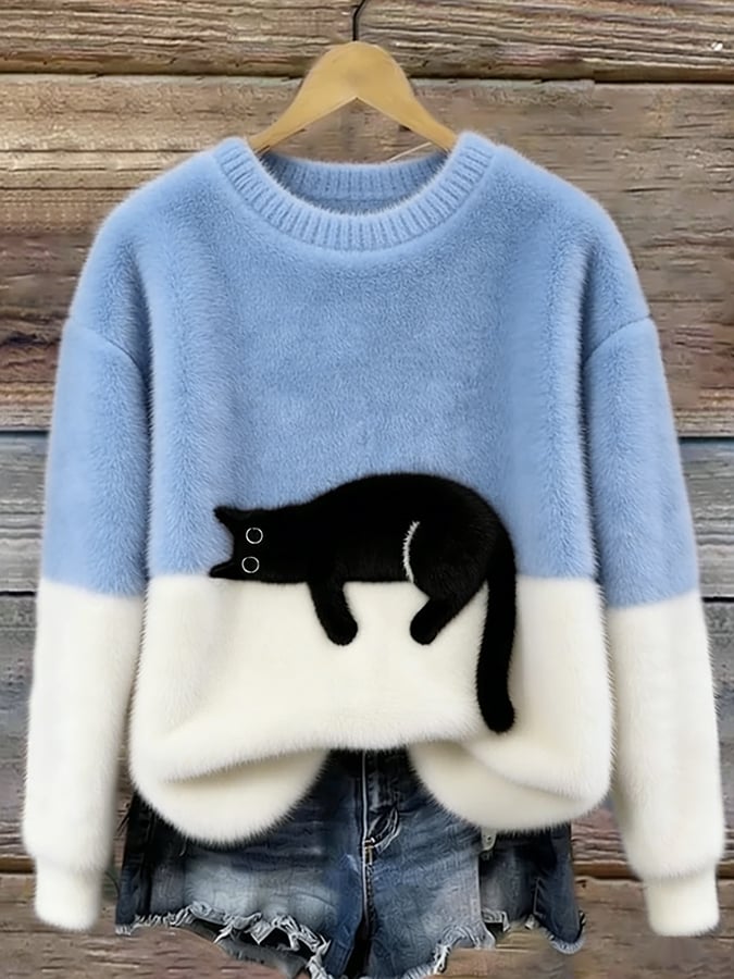 Soft Cat Graphic Jumper