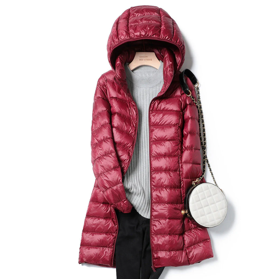 Katie™ Long Ultralight Puff Down Jacket