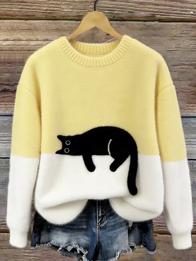 Soft Cat Graphic Jumper