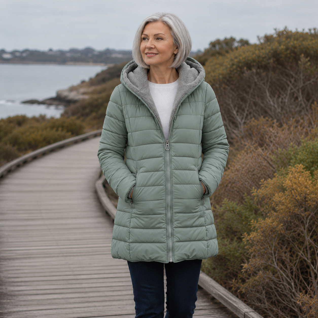 JAMI™ | Quilted A-Line Winter Coat