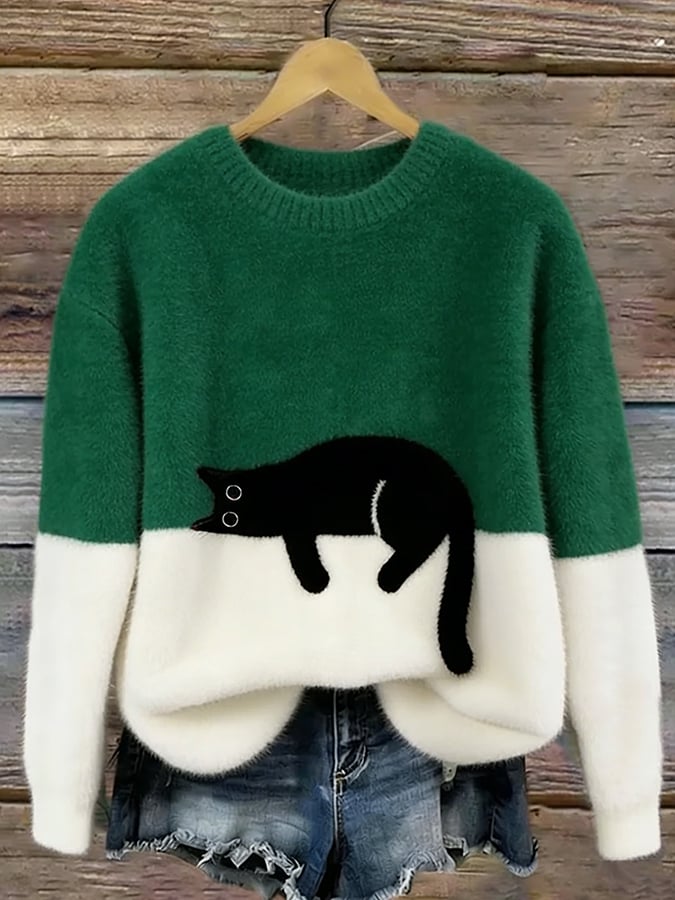 Soft Cat Graphic Jumper