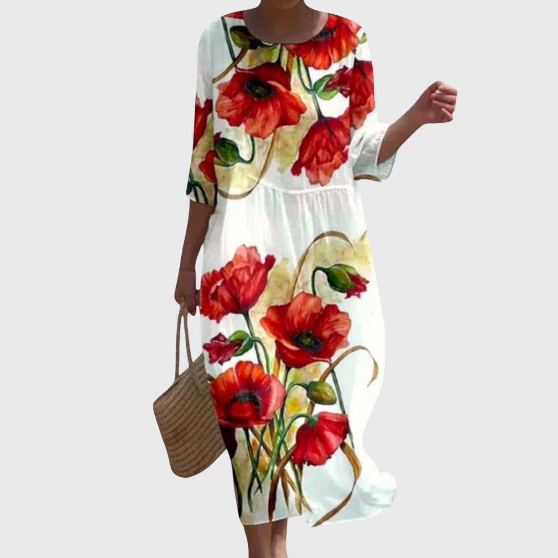Olivia | Stylish Floral Maxi Dress