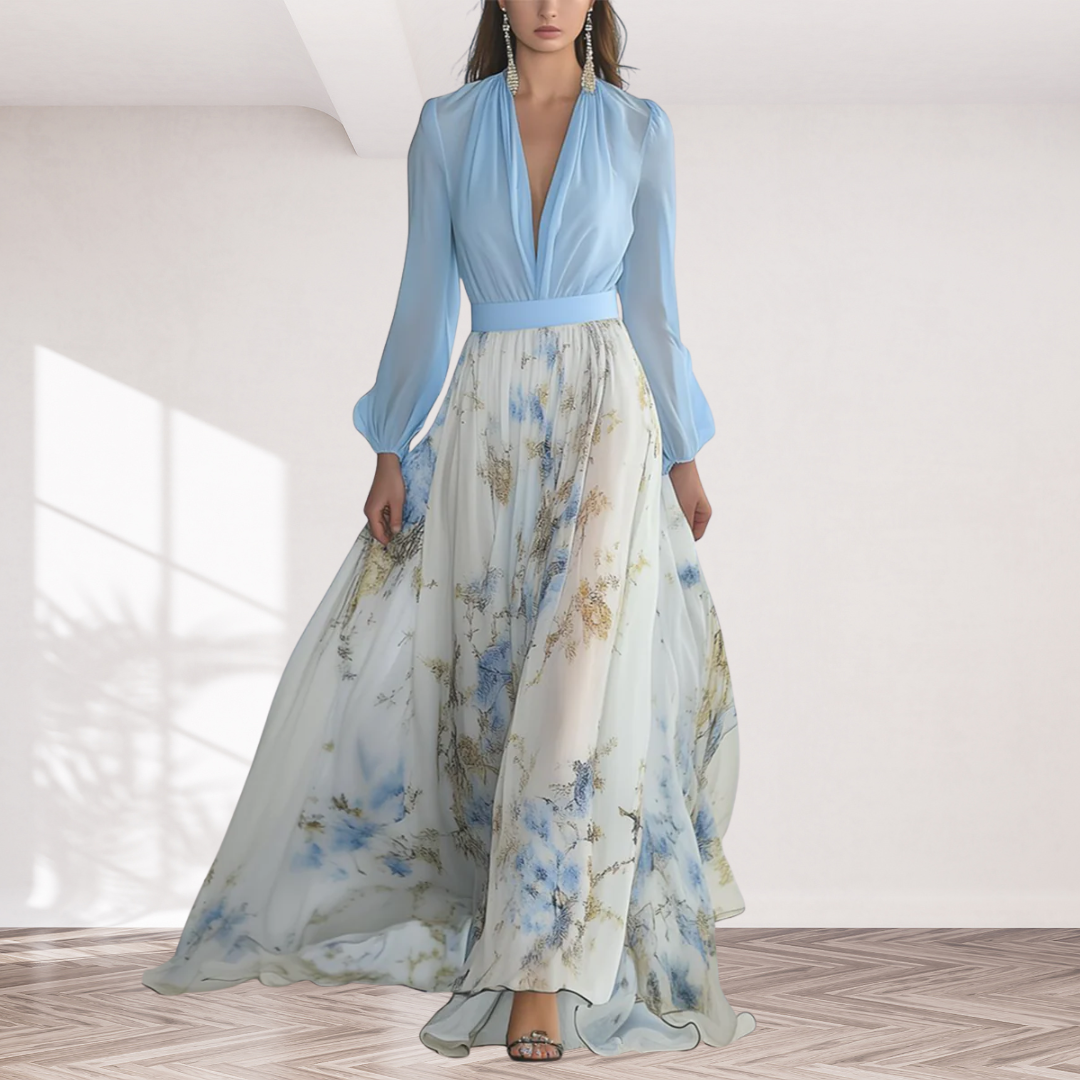 Audrey | Beautiful Maxi Dress with Floral Print