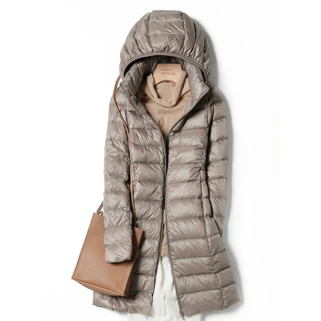 Katie™ Long Ultralight Puff Down Jacket