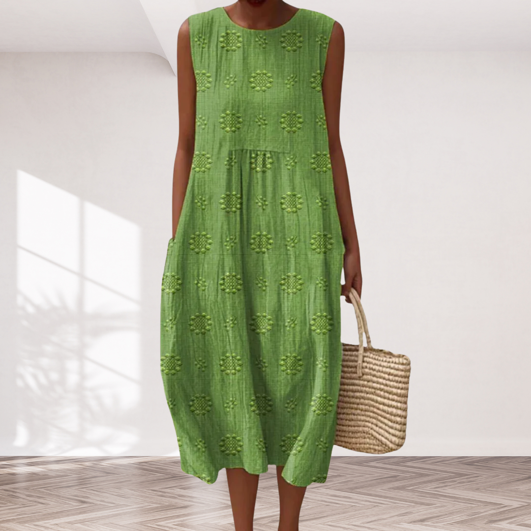 Sara™ Patterned Midi Dress
