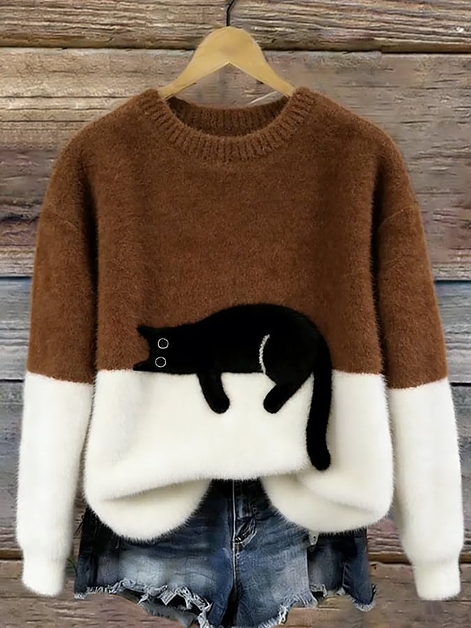 Soft Cat Graphic Jumper