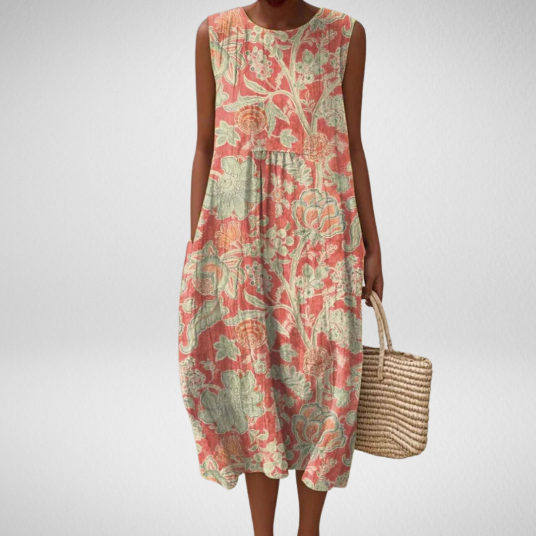 Beth | Floral Midi Dress