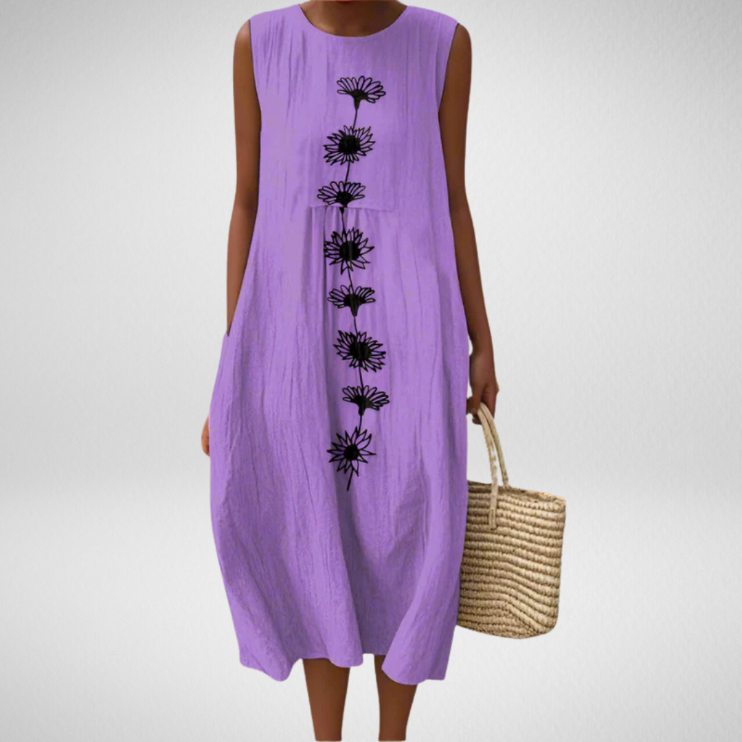 Emma™ Violet Bloom Midi Dress