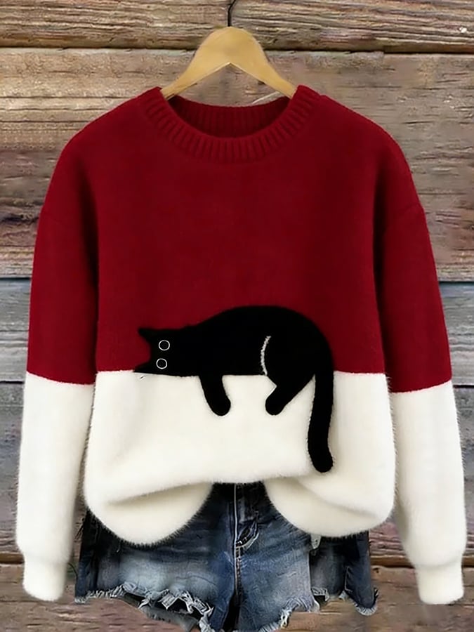 Soft Cat Graphic Jumper