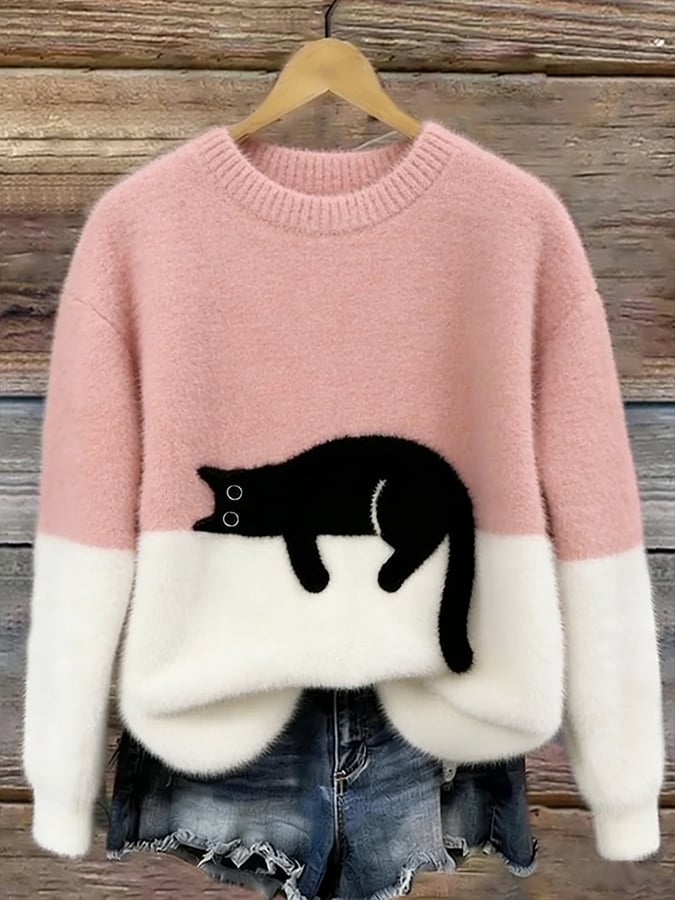 Soft Cat Graphic Jumper