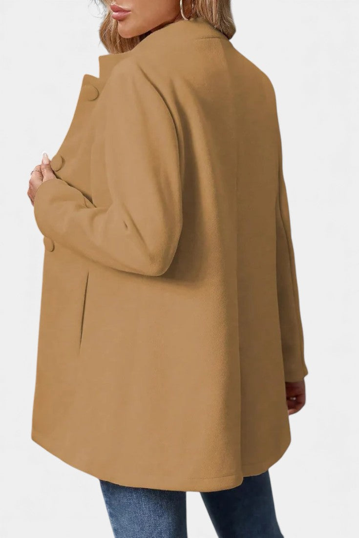 Lyana High Collar Long Sleeve Coat