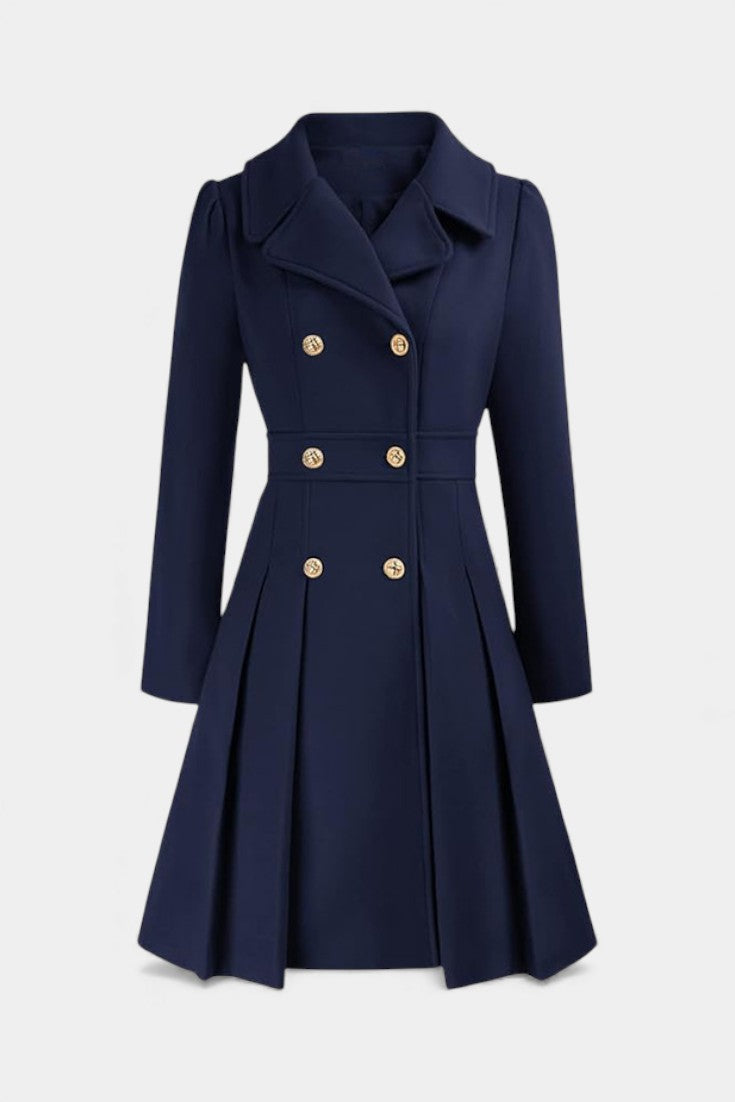 Philia A-Line Double-Breasted Pea Coat