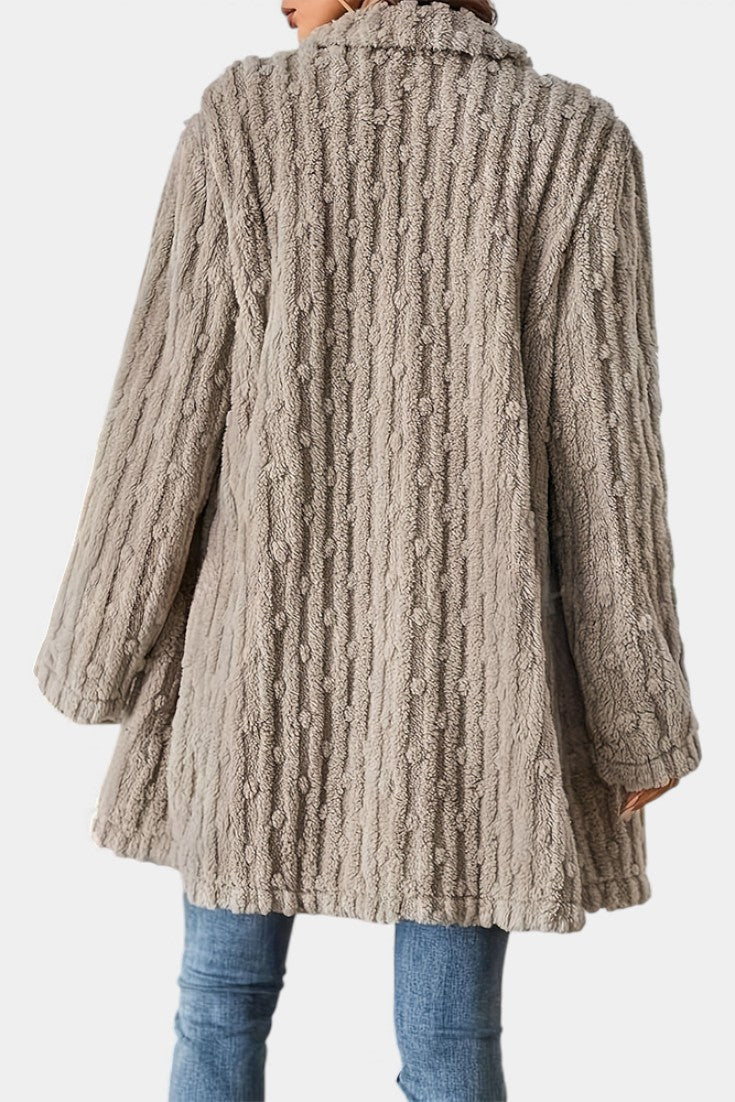 Ceres Casual Double-Breasted Mid-Thigh Jacket