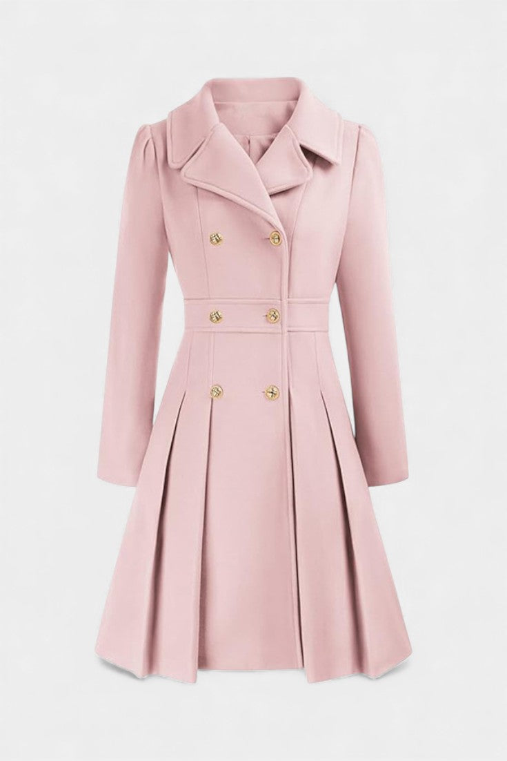 Philia A-Line Double-Breasted Pea Coat