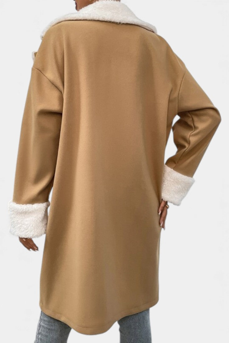 Romina Mid-Length Tailored Coat with Fleece Lining