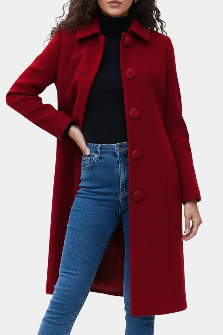 Varvara Fitted and Flared Winter Coat
