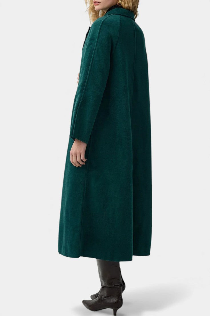 Isabella Long Crossed Lapel Coat