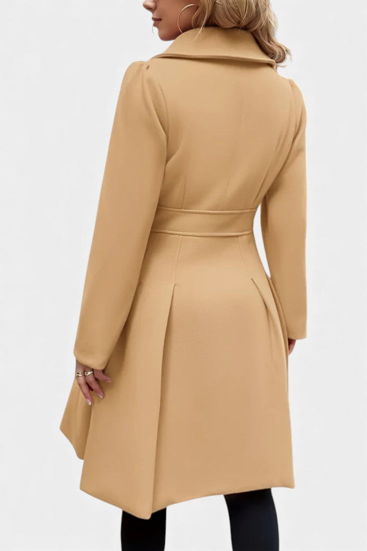 Philia A-Line Double-Breasted Pea Coat