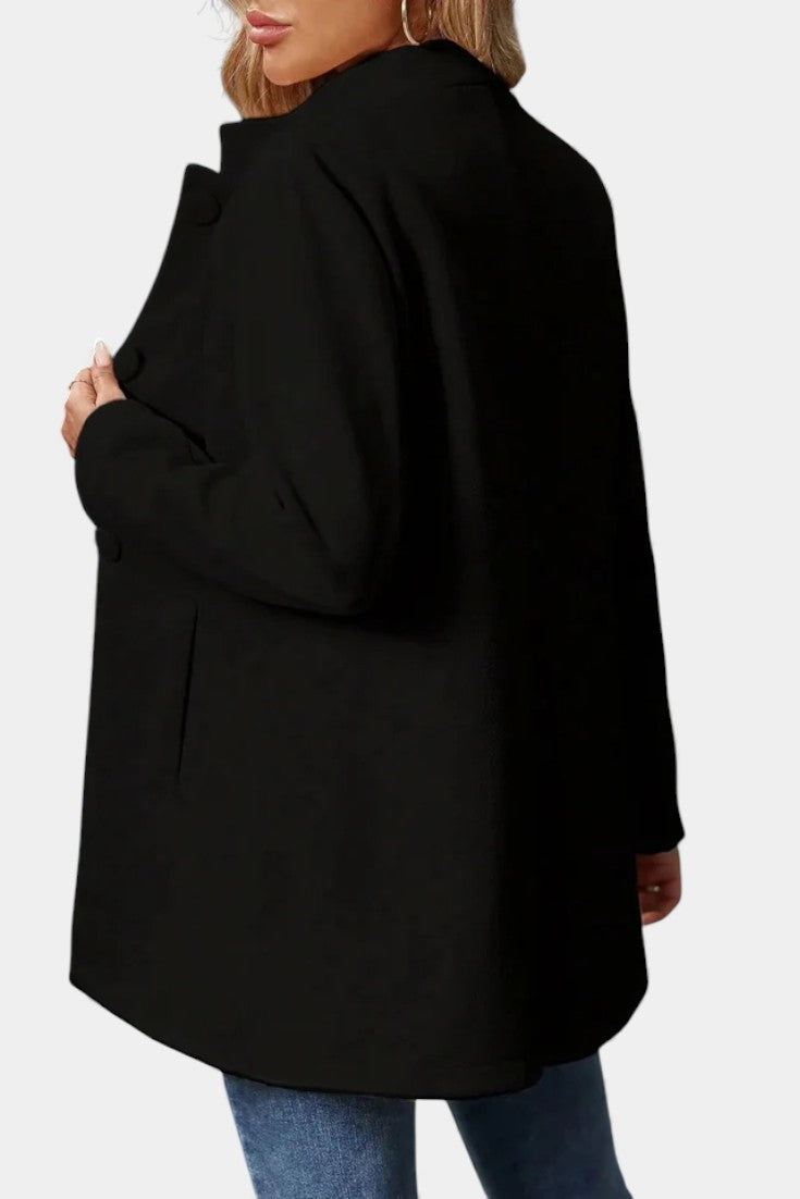 Lyana High Collar Long Sleeve Coat