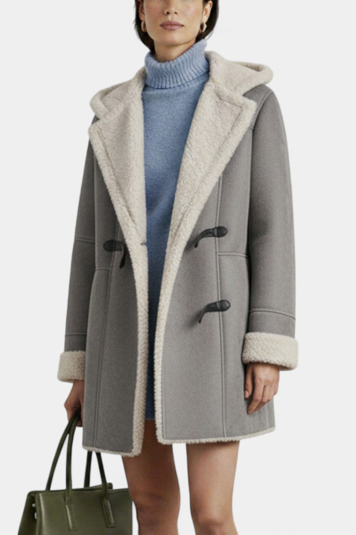 Katja Casual and Elegant Hooded Coat for Winter