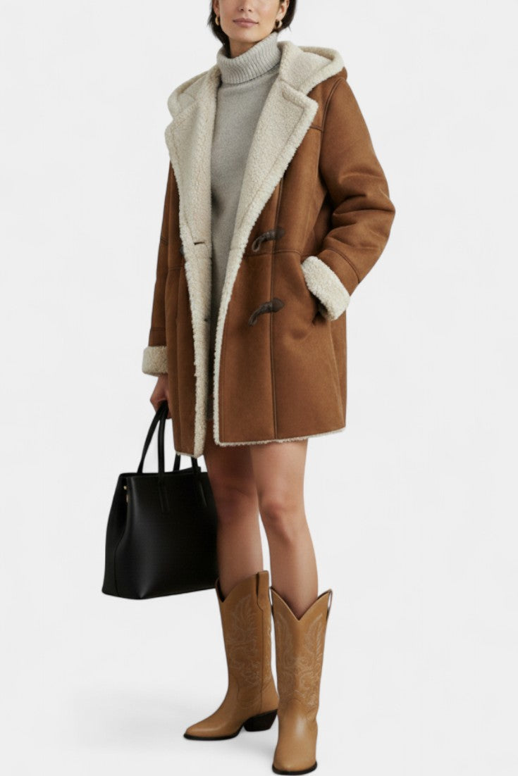 Katja Casual and Elegant Hooded Coat for Winter