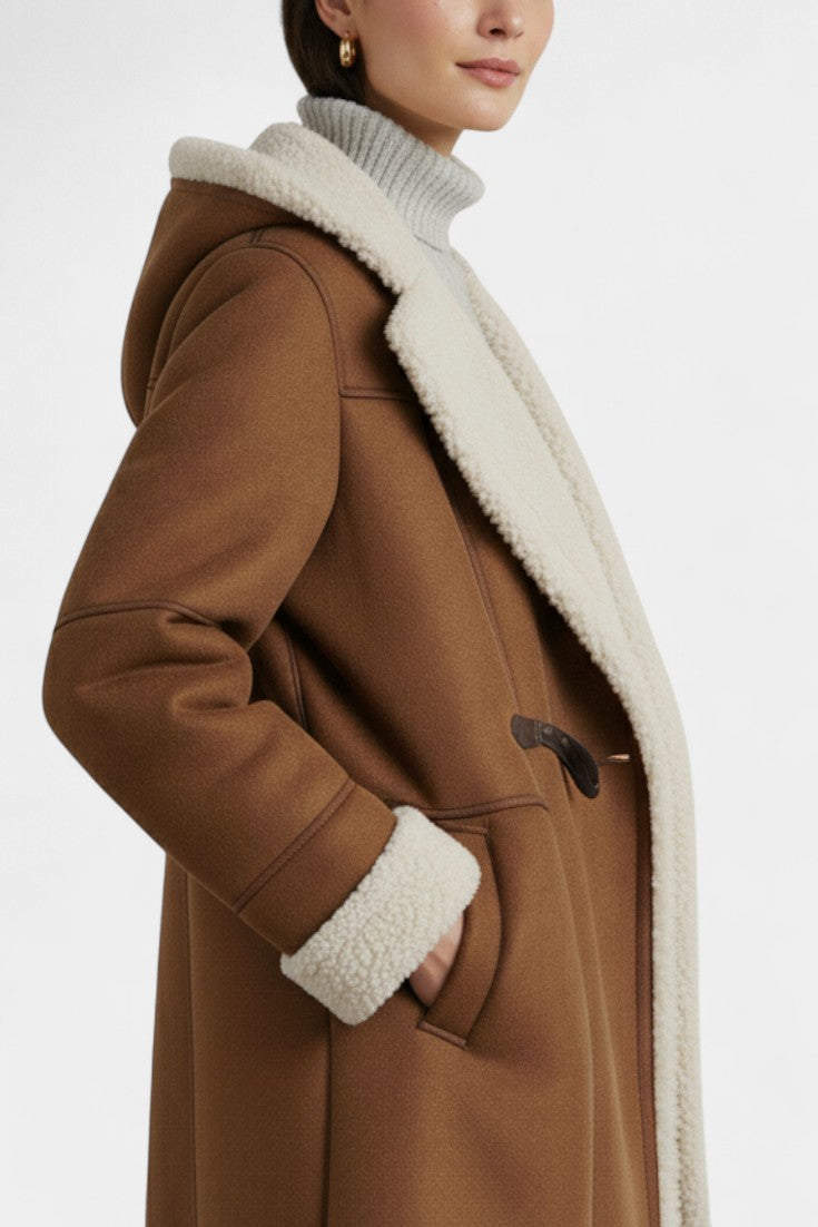 Katja Casual and Elegant Hooded Coat for Winter
