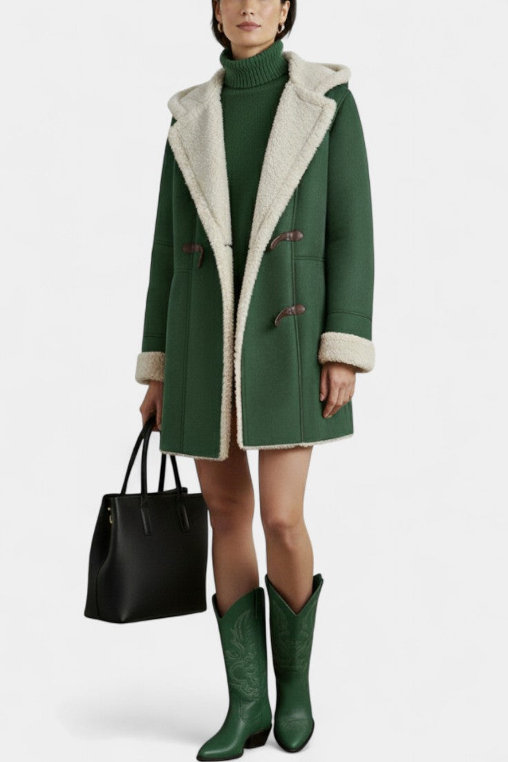 Katja Casual and Elegant Hooded Coat for Winter