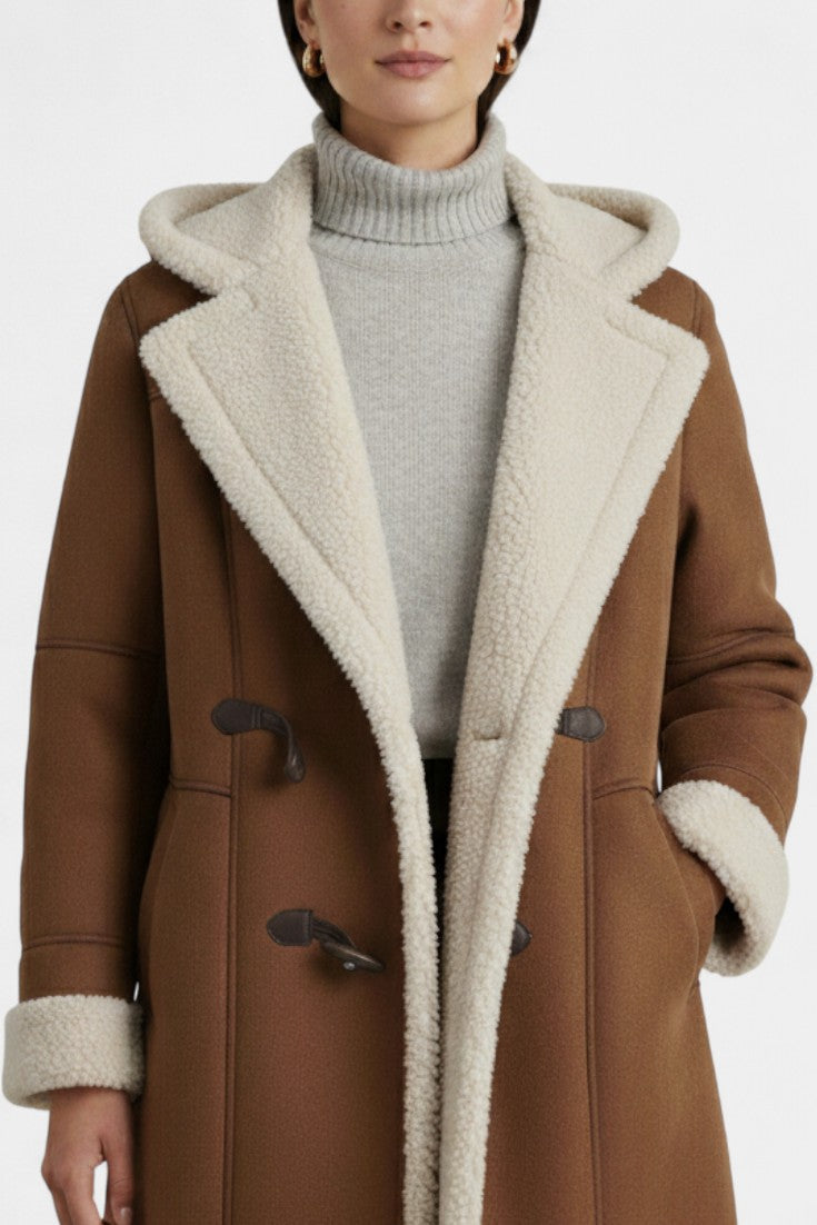 Katja Casual and Elegant Hooded Coat for Winter