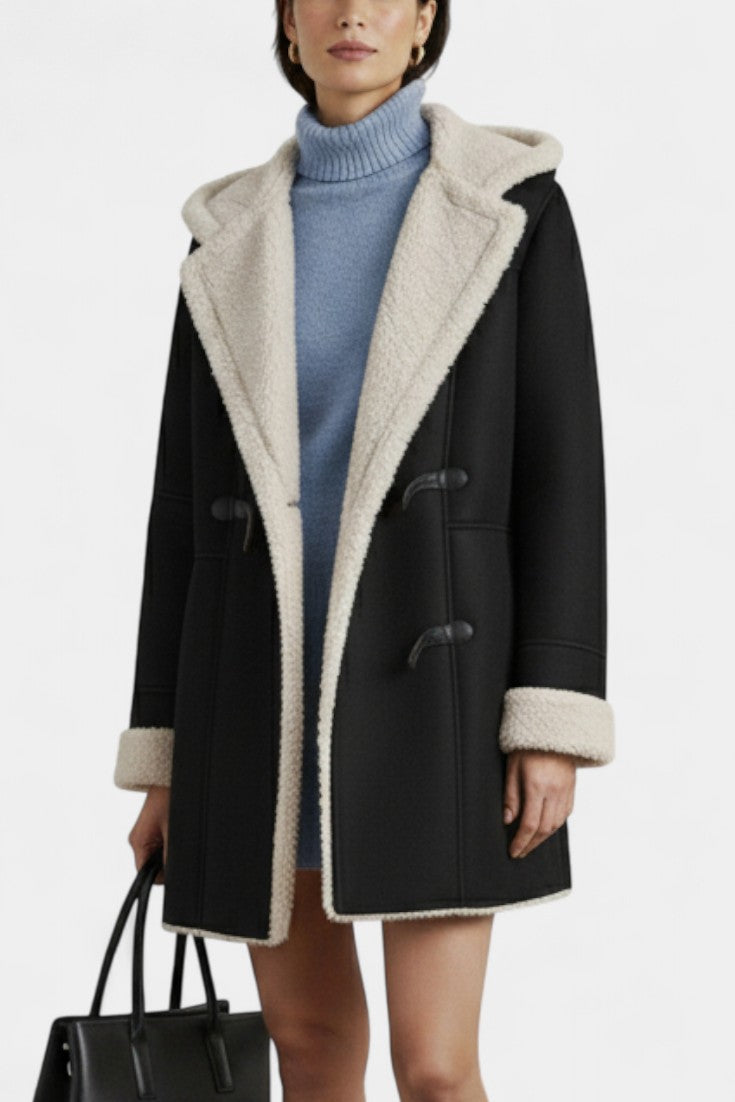 Katja Casual and Elegant Hooded Coat for Winter