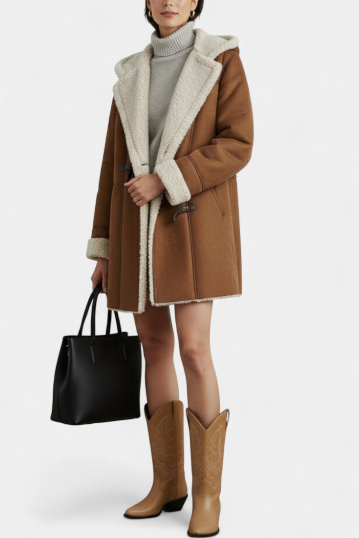 Katja Casual and Elegant Hooded Coat for Winter