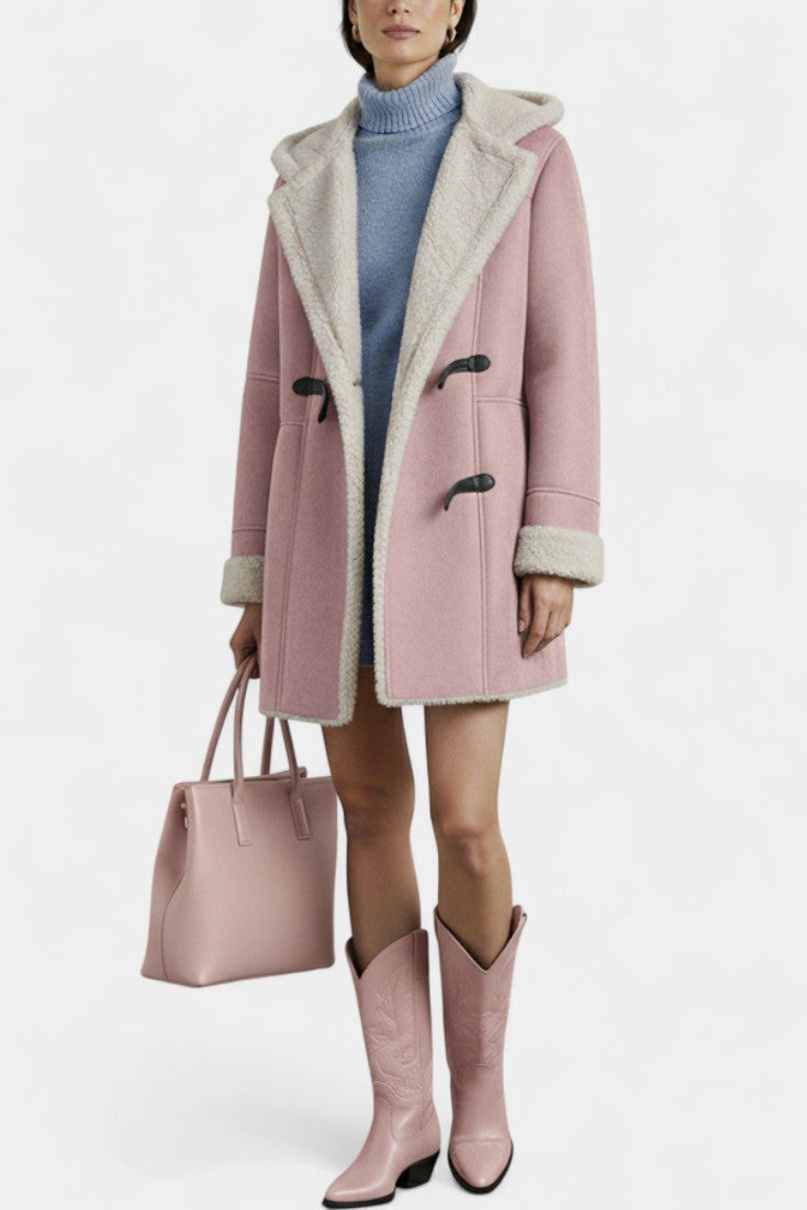 Katja Casual and Elegant Hooded Coat for Winter
